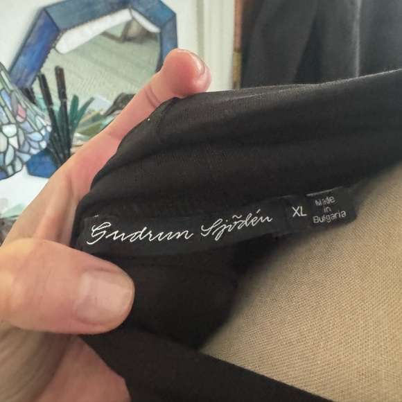 Gudrun Sjoden Black Long Sleeve Turtleneck Top Stretch Lyocell XL VGUC - Picture 4 of 4